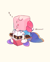 __kirby_and_meta_knight_kirby_series_drawn_by_cl_ichi__c130de94ea694c11f3a5241eaf6029af