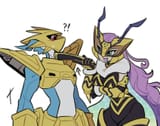 __magnamon_and_queenbeemon_digimon_drawn_by_confeito000_333__sample-fce596006be6be14e7477ad662b047b2