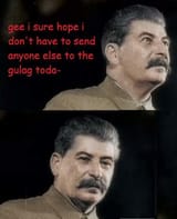 stalin looks at your post