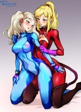 minasketch921-ann-samus-cosplayswap-sfw-lookingateachother-large