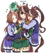 __tokai_teio_symboli_rudolf_and_tsurumaru_tsuyoshi_umamusume_drawn_by_ido_teketeke__2619d22d62e692744c5482eec48a7b30