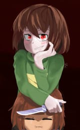 Chara looking smug at you