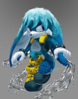 23688__safe_artist-colon-sadw_e_kit+the+fennec_2024_faux+3d_frown_grey+background_line+art_looking+offscreen_mid-dash-air_simple+background_solo_water