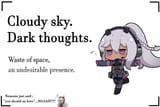 cloudy sky dark thoughts