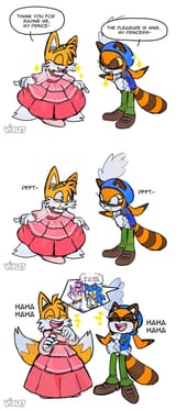 Tails and Marine by Violet