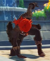 diluc kneel