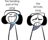 &#039;&#039;trending&#039;&#039; part of the song