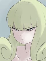 poporon mad angry furious piercing glare scowl