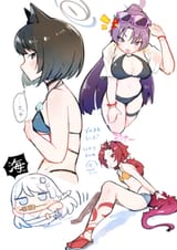 Summer Hyakkaryouran (Kikyou, Yukari, Renge, and Nagusa) (by Urode)