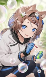 aroma enjoying herself