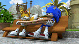 Tails-and-Sonic-enjoying-their-sandwhich