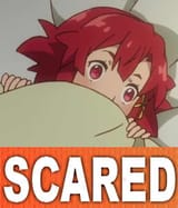 scared anime witch