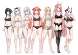 __skadi_mudrock_la_pluma_bagpipe_muelsyse_and_2_more_arknights_drawn_by_gongbangmanchi_daisy_cutter__c128a81bc60ae3c7ba7c84a807a11c29
