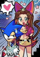 3003931_xochibunsai_sara-and-sonic-sonic-ova