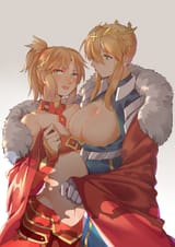 __artoria_pendragon_artoria_pendragon_mordred_and_mordred_fate_grand_order_and_etc_drawn_by_yorukun__sample-7e515bc10863fd982159e027d35d2ae1