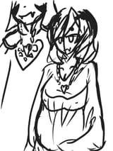 smug chara pregnant with asriel