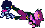 susie poking kris with her DIRTY boot how DISRESPECTFUL