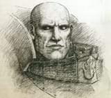 smug bald man