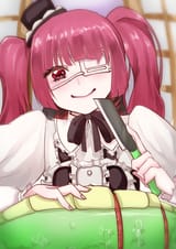 yurine chuuni devious smile sushi jashin tail cut