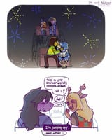 kris and berdly at the festival