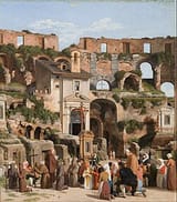 Christoffer_Wilhelm_Eckersberg_-_View_of_the_interior_of_the_Colosseum_-_Google_Art_Project