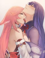 __raiden_shogun_and_yae_miko_genshin_impact_drawn_by_koko_koko67956359__7ffec8c8c3447849d3754053b7280615
