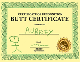 Butt Certificate