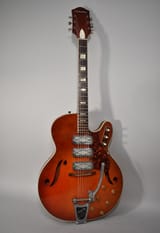 Silvertone Sunburst Bigsby Guitar
