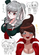 __pekoyama_peko_asahina_aoi_kuzuryu_fuyuhiko_and_ogami_sakura_danganronpa_and_2_more_drawn_by_mozuku_iiiiiiimomo__db4d01745aa1d173dedd9822d557a366