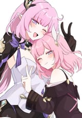 __elysia_cyrene_and_inoue_marina_honkai_and_2_more_drawn_by_yudemame1027__b32ede59f5faa113d2296a74e9763021