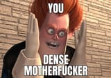 you dense motherfucker