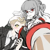 __pekoyama_peko_and_kuzuryu_fuyuhiko_danganronpa_and_1_more_drawn_by_casssstle12__aaaf75183c66c86270a2bb17d11cd143