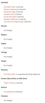 banlist updated