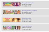 event schedule