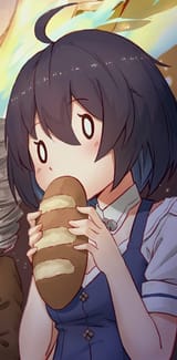 seele eating bread