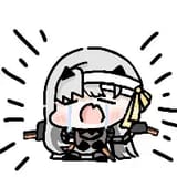 modernia crying sticker