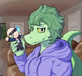 Olivia and her Inco plushie