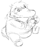 Livy with da Inco plush