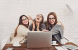 laughing maidens