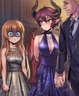 2girls, 1boy, branch (blackrabbits),asanagi,feason, artist_personal ami, jtveemo s-3865242156