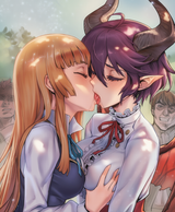 2girls, yuri, multiple boysd, branch (blackrabbits),asanagi,feason, artist_pers s-1111392360