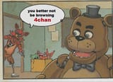4chan forboden says Foxy the Pirate from fnaf