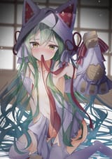 Green kitty