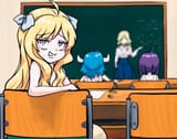 jashin grin learn school class devious