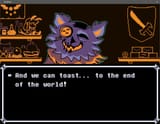 Seam, after defeat Jevil - We Won 008