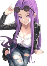 medusa leather jacket sunglasses