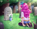 His grave