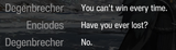 degen on losing