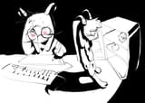 ralsei drawing and fridge