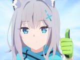anime shiroko thumbs up
